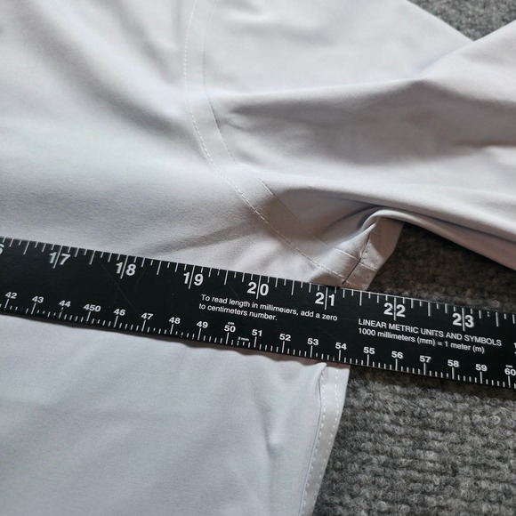 Mizzen+Main Leeward Dress Shirt Mens M Trim Fit Solid Gray - Picture 6 of 8